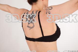 Upper body black bra of Nadine in underwear 0006